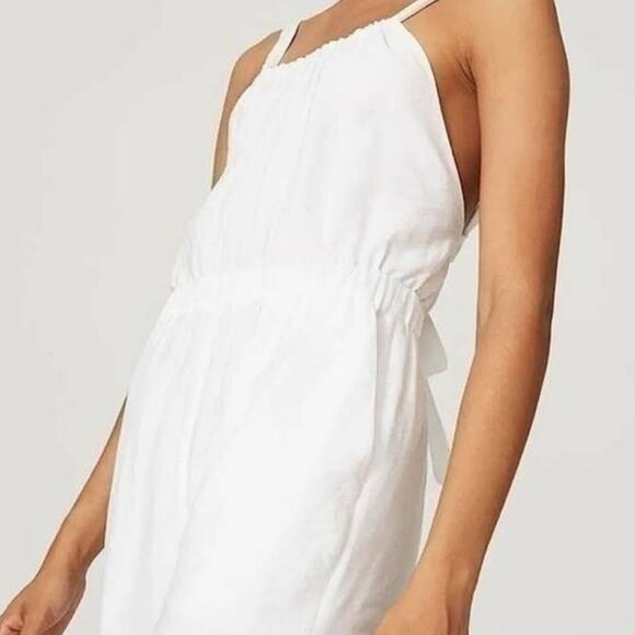 Jonathan Simkhai Serenity White Rayon/Nylon Halter Jumpsuit Size Small - Picture 3 of 13